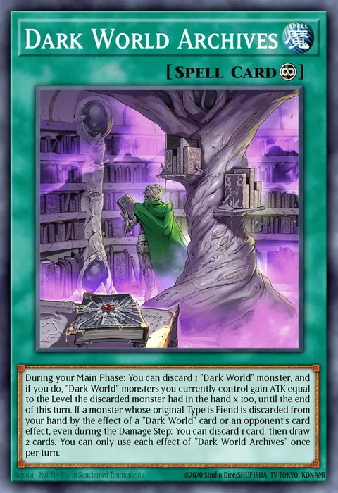 Dark World Archives trading card