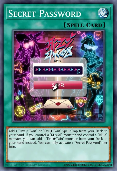 Secret Password trading card