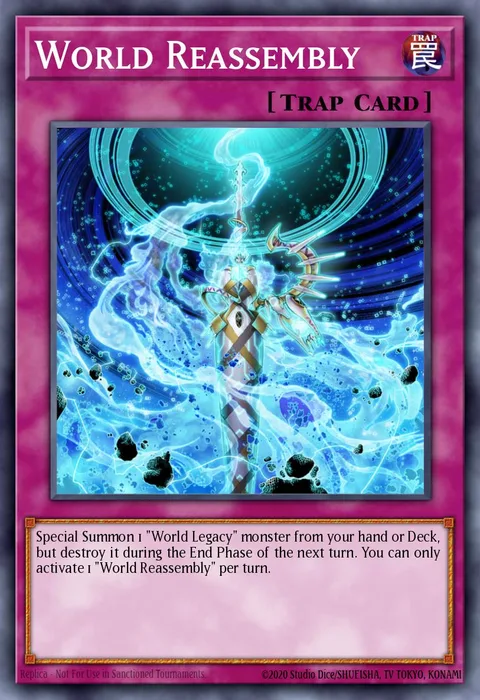World Reassembly trading card