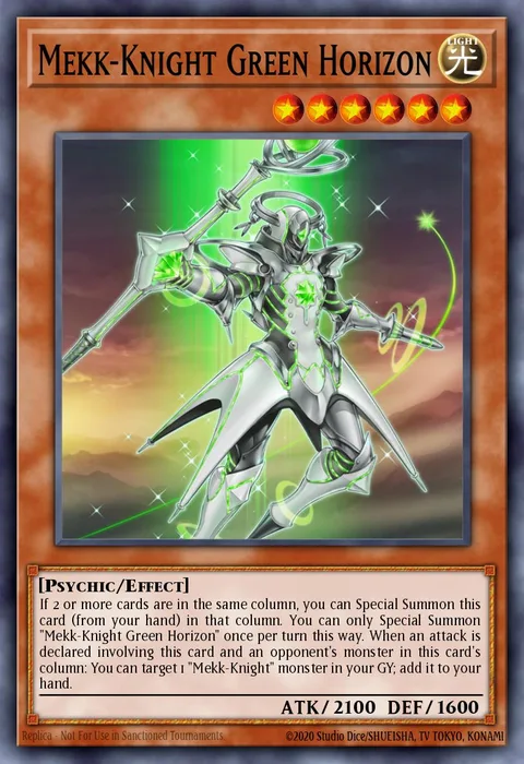 Mekk-Knight Green Horizon trading card