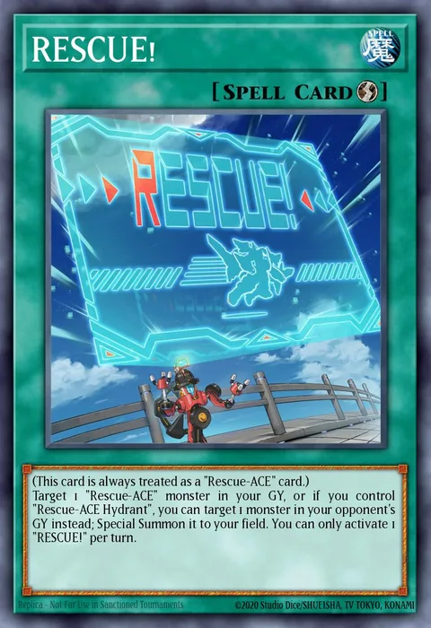 RESCUE! trading card