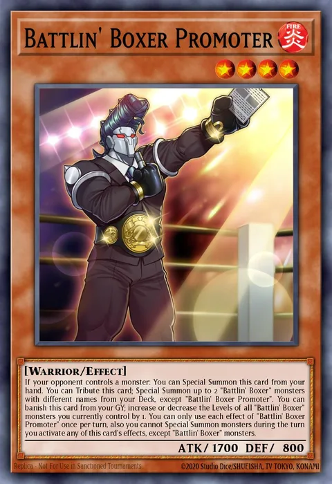 Battlin' Boxer Promoter trading card