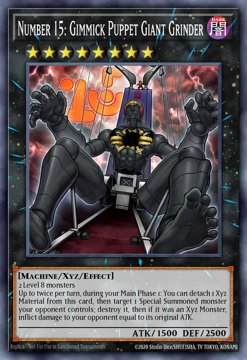 Number 15: Gimmick Puppet Giant Grinder trading card
