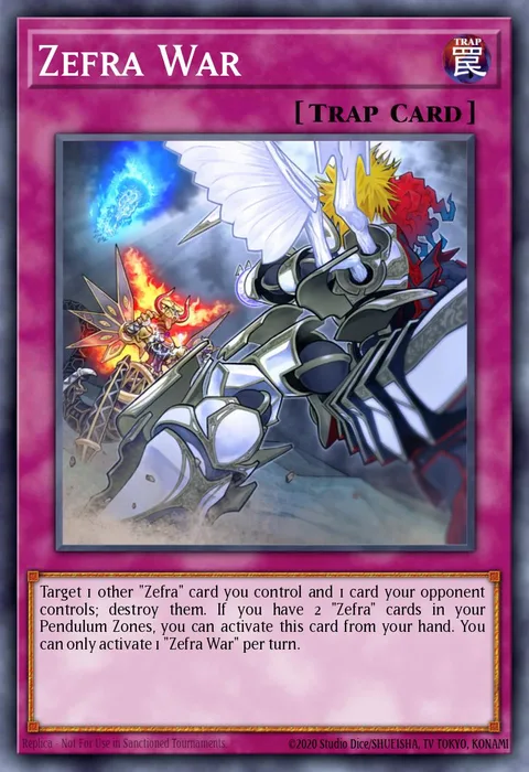 Zefra War trading card