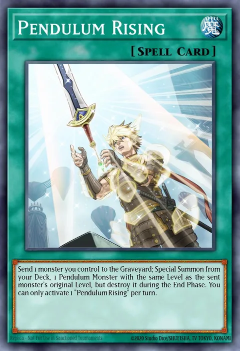 Pendulum Rising trading card
