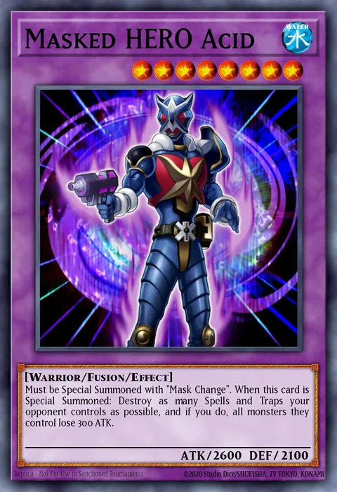 Masked HERO Acid trading card