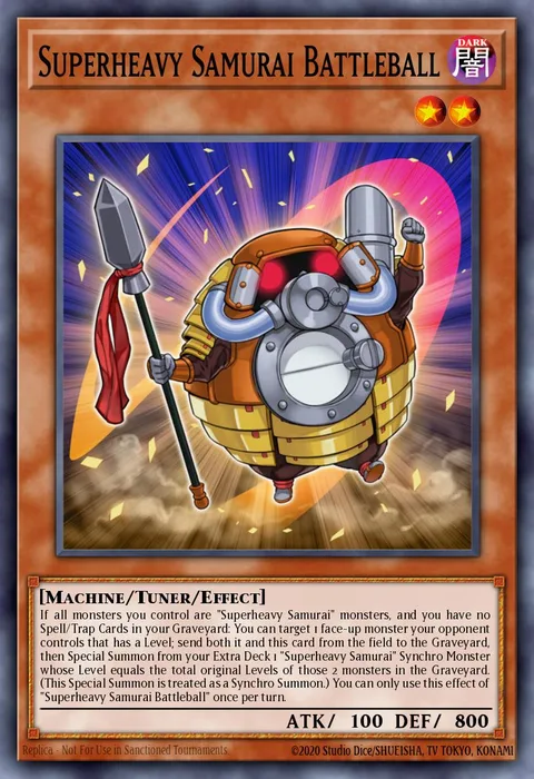 Superheavy Samurai Battleball trading card