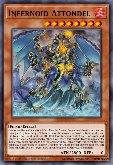 Infernoid Attondel trading card