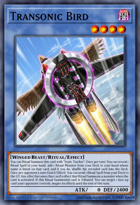 Transonic Bird trading card