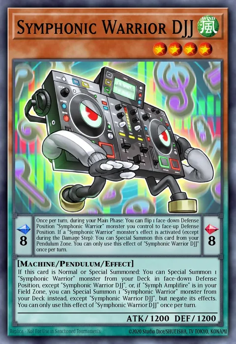 Symphonic Warrior DJJ trading card