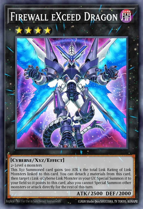 Firewall eXceed Dragon trading card