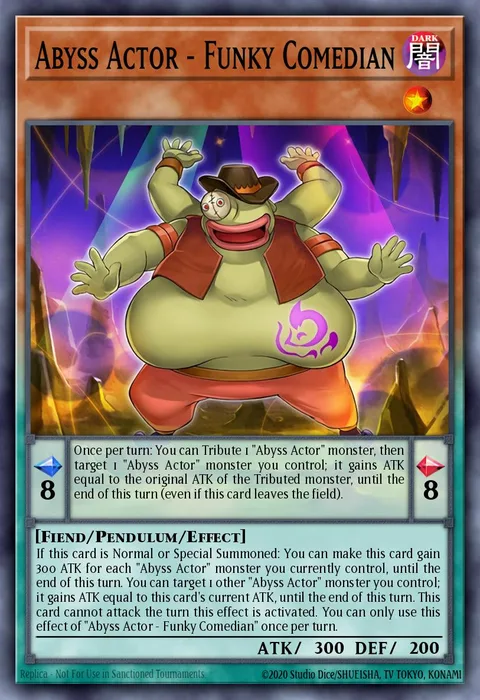 Abyss Actor - Funky Comedian trading card