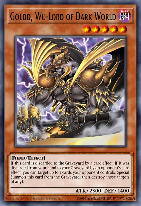 Goldd, Wu-Lord of Dark World trading card