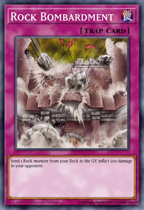 Rock Bombardment trading card
