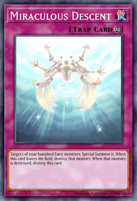 Miraculous Descent trading card