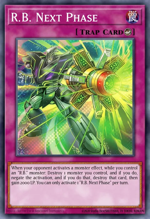 R.B. Next Phase trading card