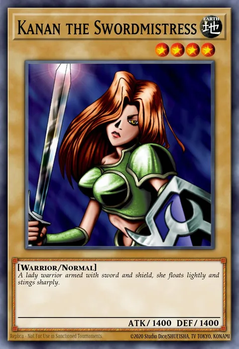 Kanan the Swordmistress trading card