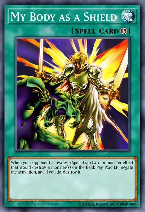 My Body as a Shield trading card