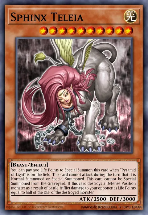 Sphinx Teleia trading card