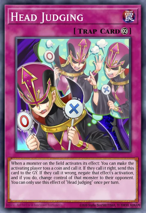 Head Judging trading card
