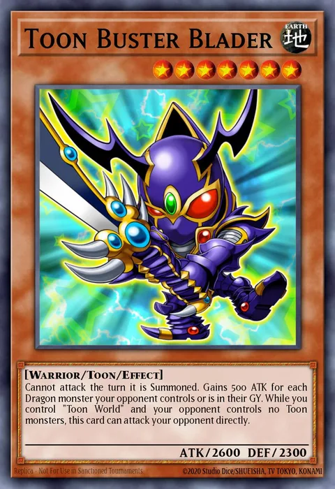Toon Buster Blader trading card