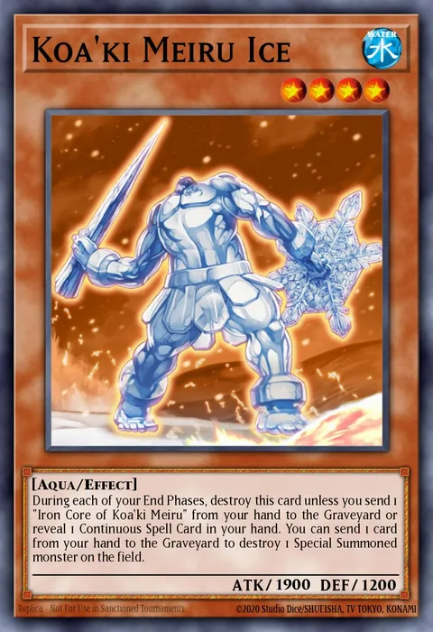 Koa'ki Meiru Ice trading card