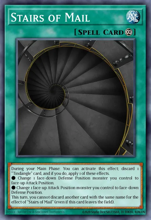 Stairs of Mail trading card