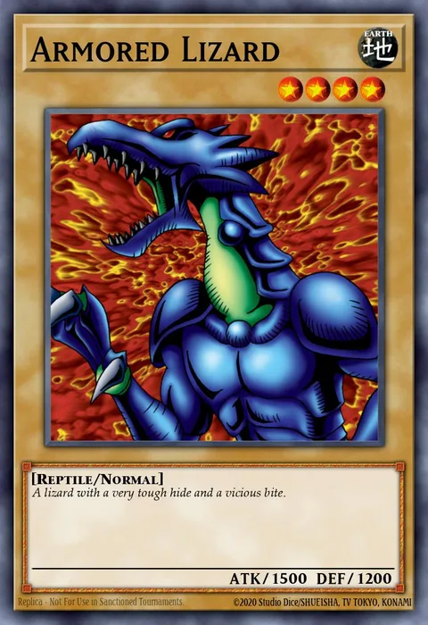 Armored Lizard trading card