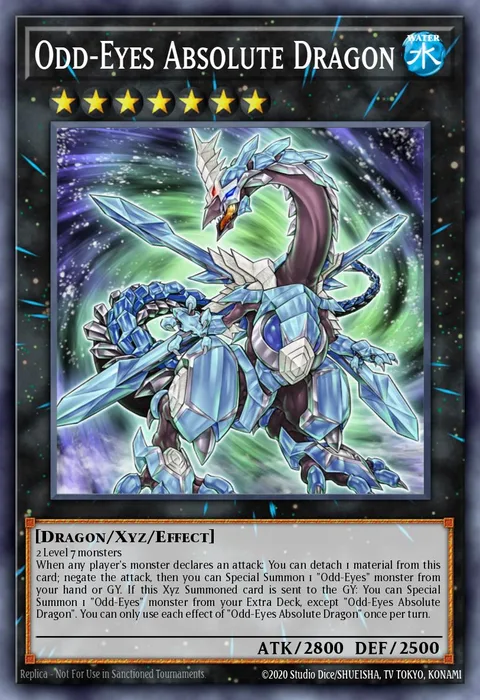 Odd-Eyes Absolute Dragon trading card