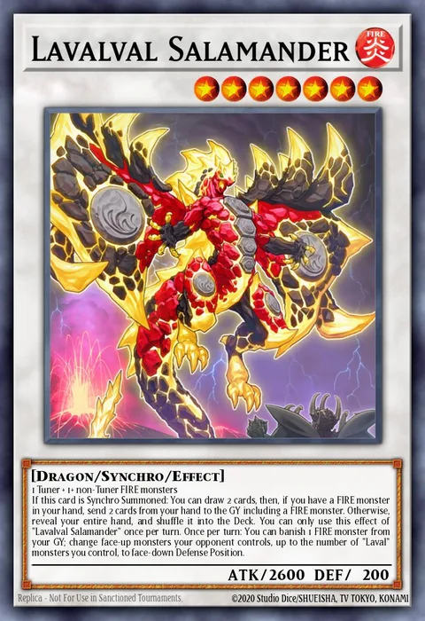 Lavalval Salamander trading card