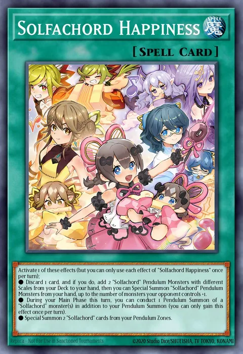 Solfachord Happiness trading card