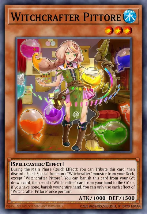 Witchcrafter Pittore trading card