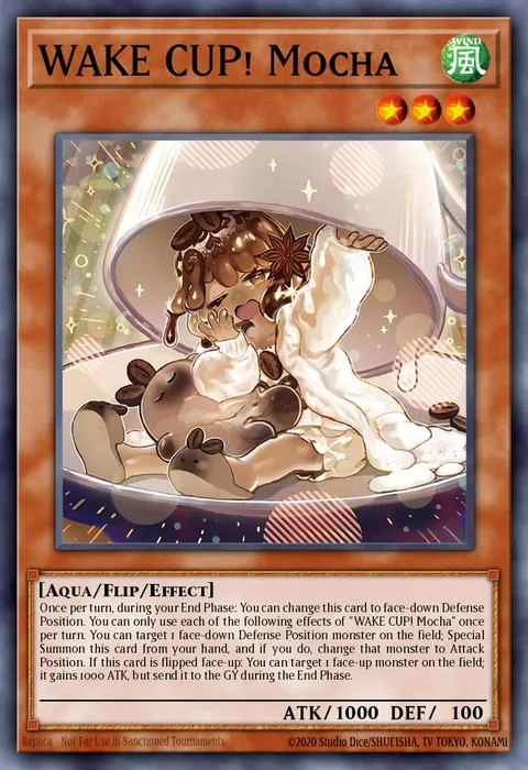 WAKE CUP! Mocha trading card