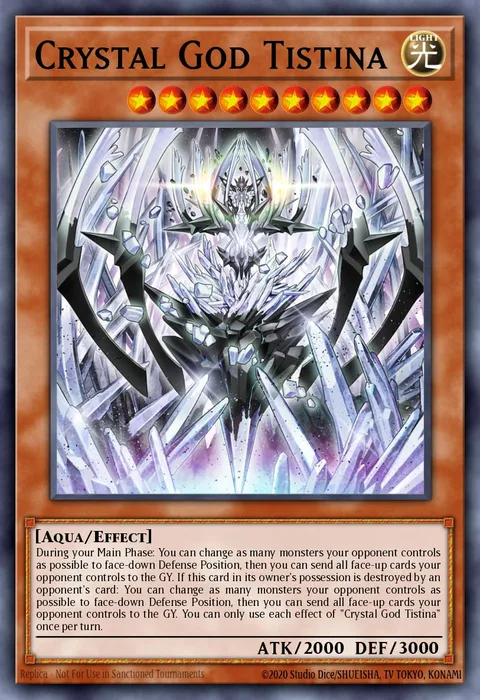 Crystal God Tistina trading card