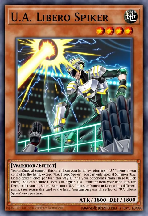 U.A. Libero Spiker trading card