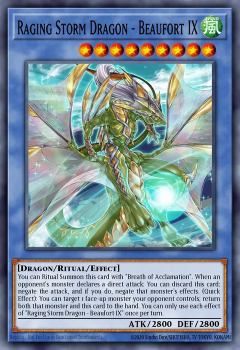 Raging Storm Dragon - Beaufort IX trading card