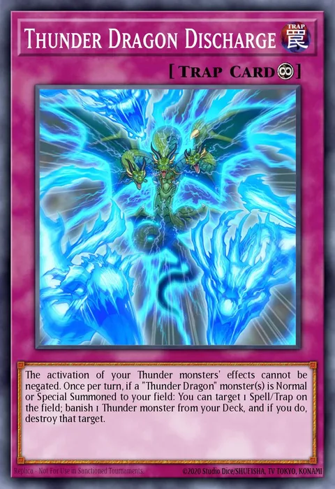 Thunder Dragon Discharge trading card