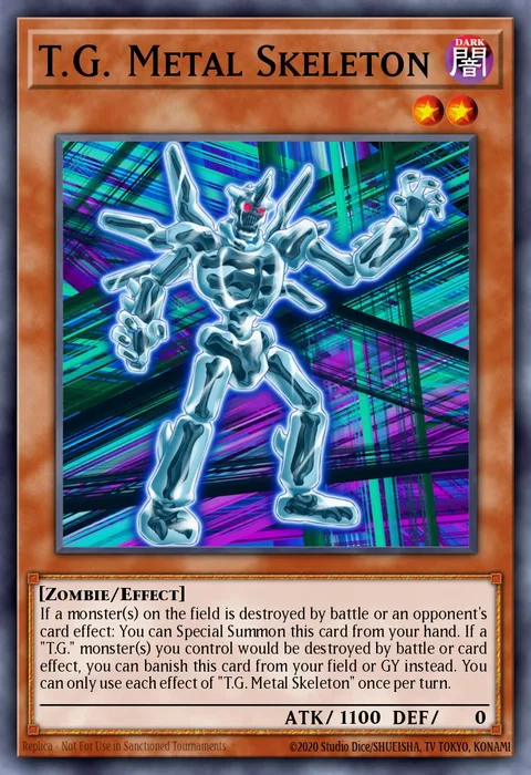 T.G. Metal Skeleton trading card
