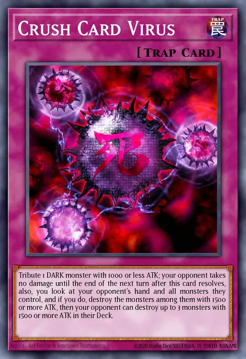 Crush Card Virus trading card