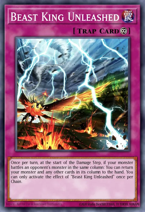 Beast King Unleashed trading card