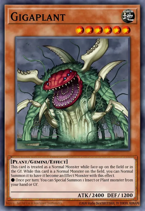 Gigaplant trading card