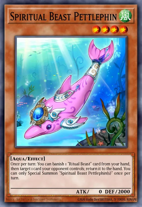 Spiritual Beast Pettlephin trading card