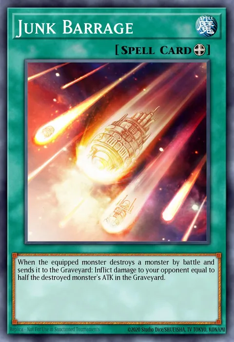 Junk Barrage trading card