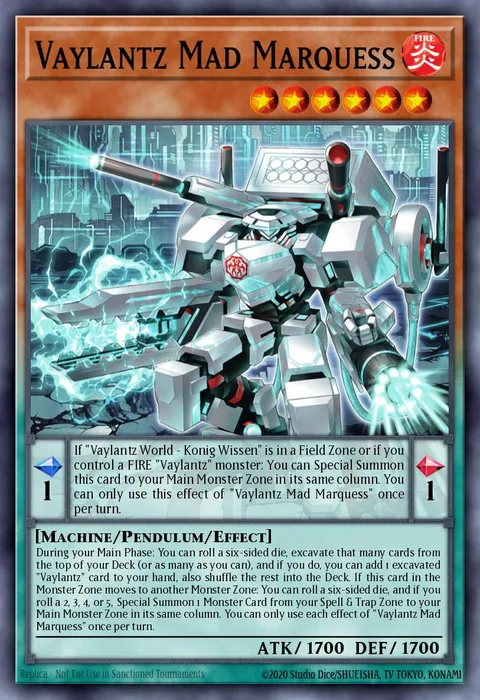 Vaylantz Mad Marquess trading card