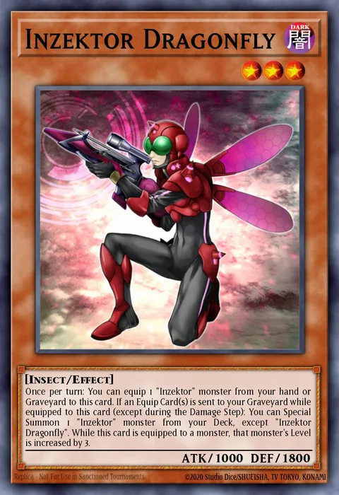 Inzektor Dragonfly trading card