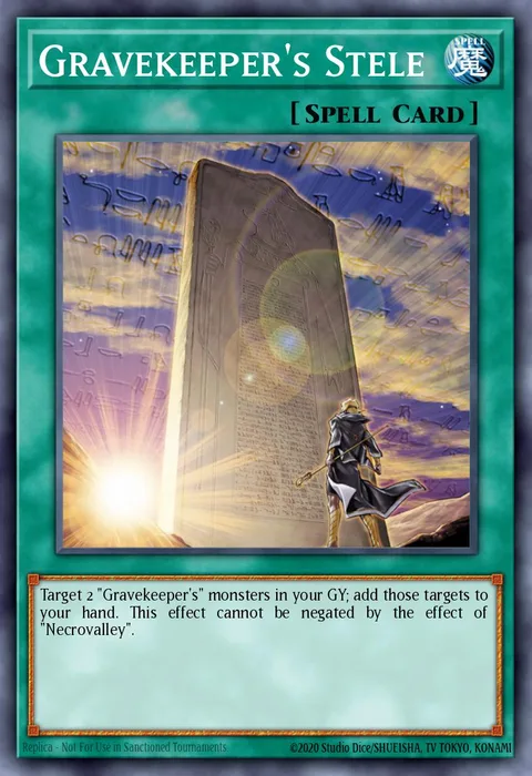 Gravekeeper's Stele trading card