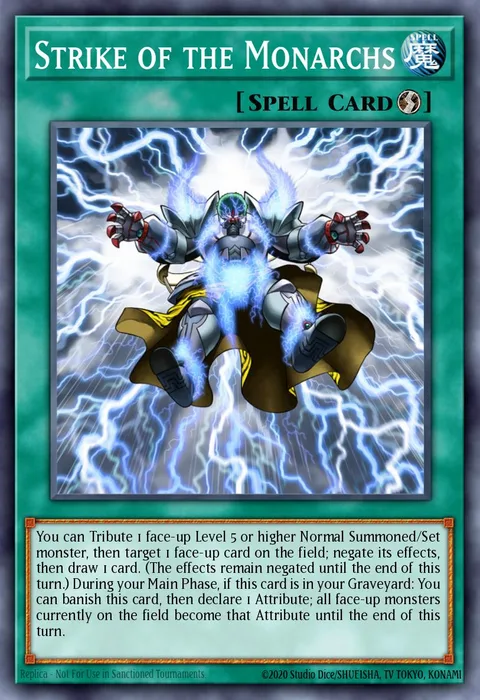 Strike of the Monarchs trading card