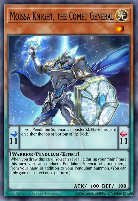 Moissa Knight, the Comet General trading card