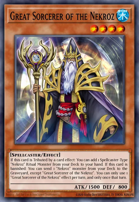 Great Sorcerer of the Nekroz trading card