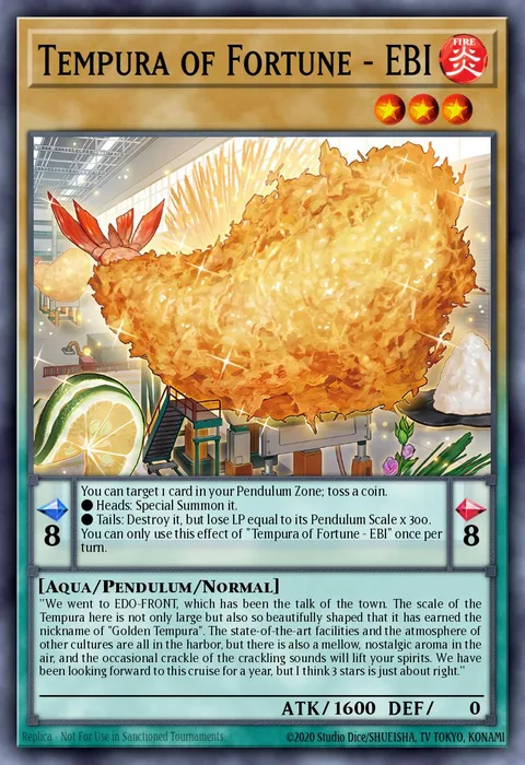 Tempura of Fortune - EBI trading card